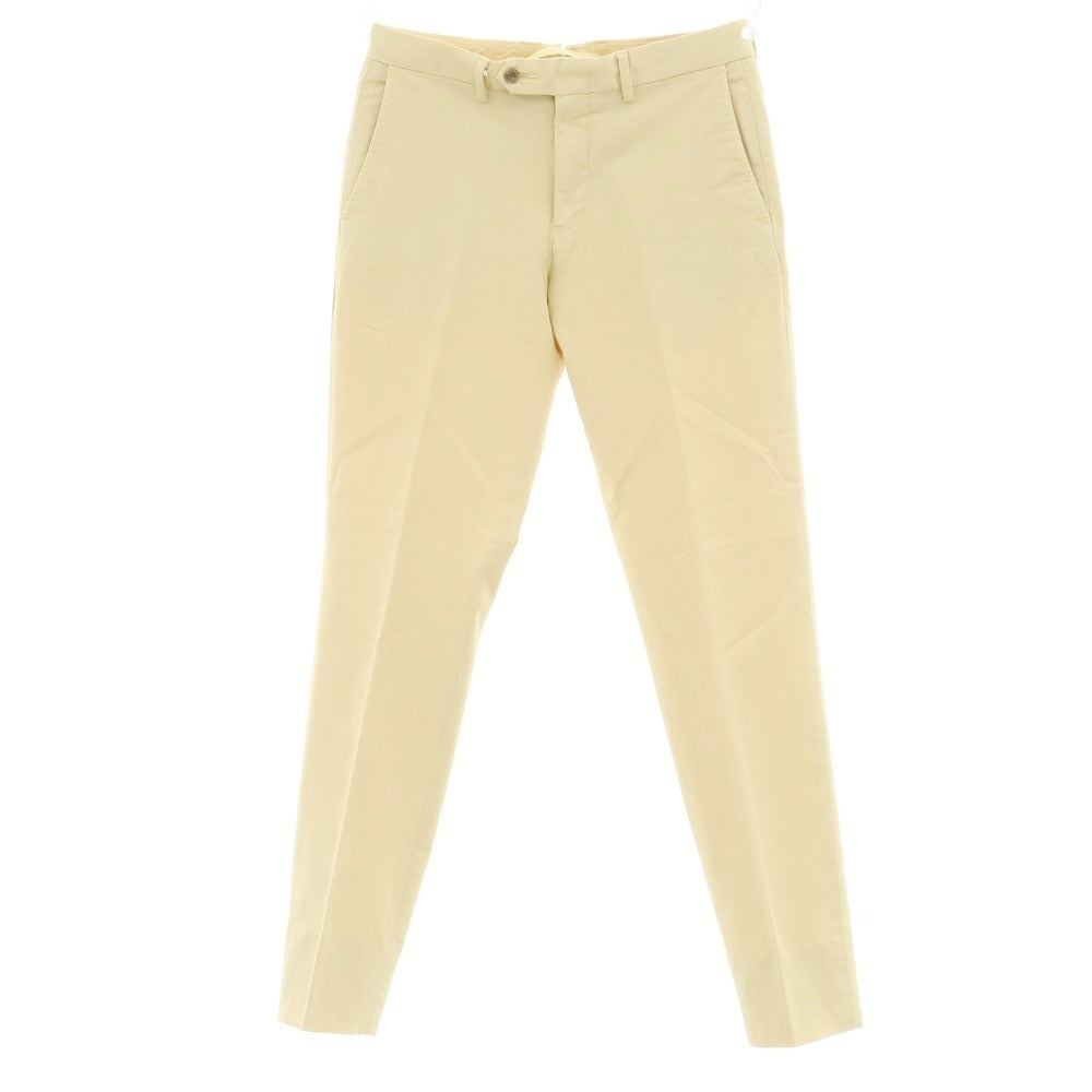 [Used] Green Label Relaxing stretch cotton casual slacks pants, beige yellow [M] [Condition rank B] ​​[Men&