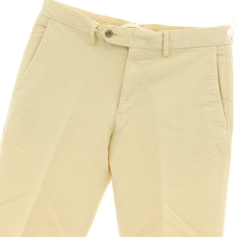 [Used] Green Label Relaxing stretch cotton casual slacks pants, beige yellow [M] [Condition rank B] ​​[Men&