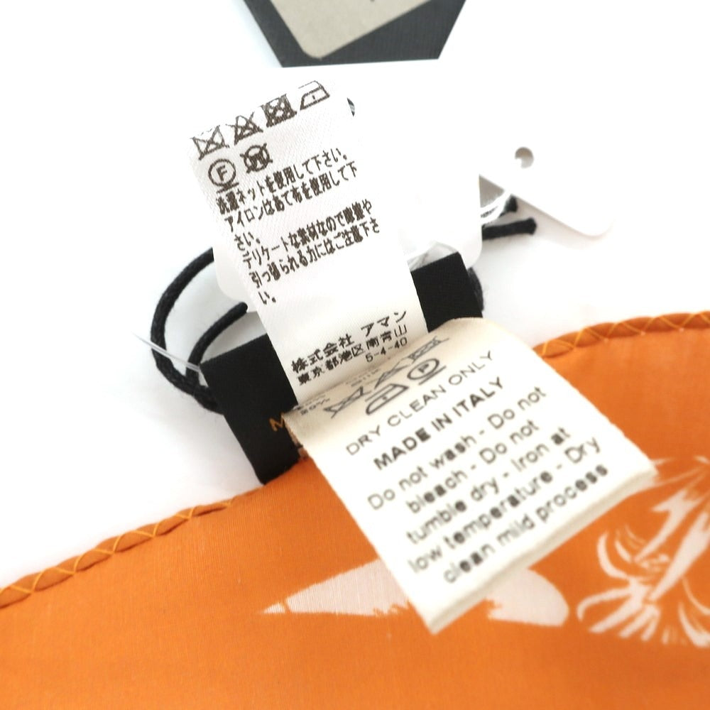 [Used] [Unused] Altea Cotton Silk Stole Orange x White [ORG] [S/S] [Condition Rank S] [Men&