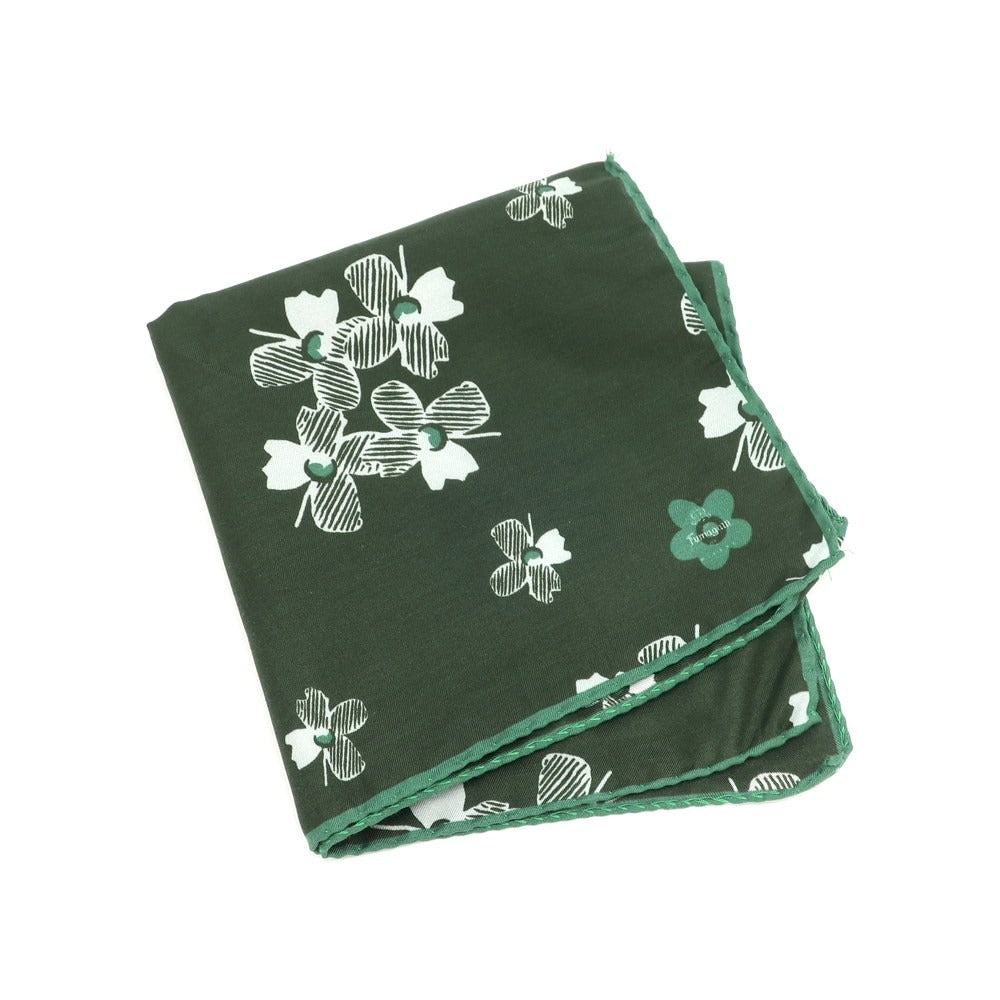 [Used] Fumagalli Cotton Silk Pocket Square Green [Size -] [GRN] [S/S/A/W] [Condition Rank A] [Men&