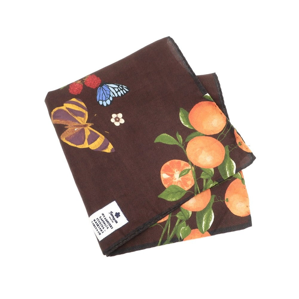 [Used] Fumagalli Cotton Silk Pocket Square Brown x Multicolor [BRW] [S/S/A/W] [Condition Rank A] [Men&