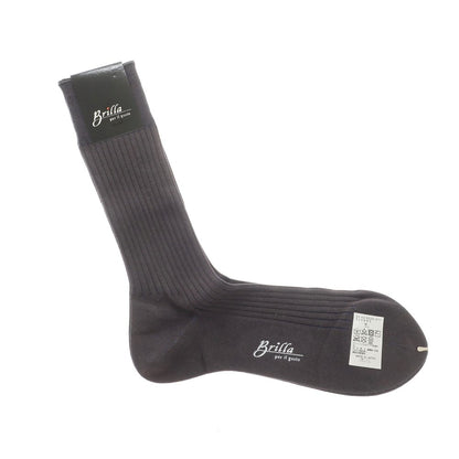 [Used] [Unused] Brilla per il gusto Cotton nylon ribbed socks Charcoal gray x blue [GRY] [S/S/A/W] [Condition rank S] [Men&