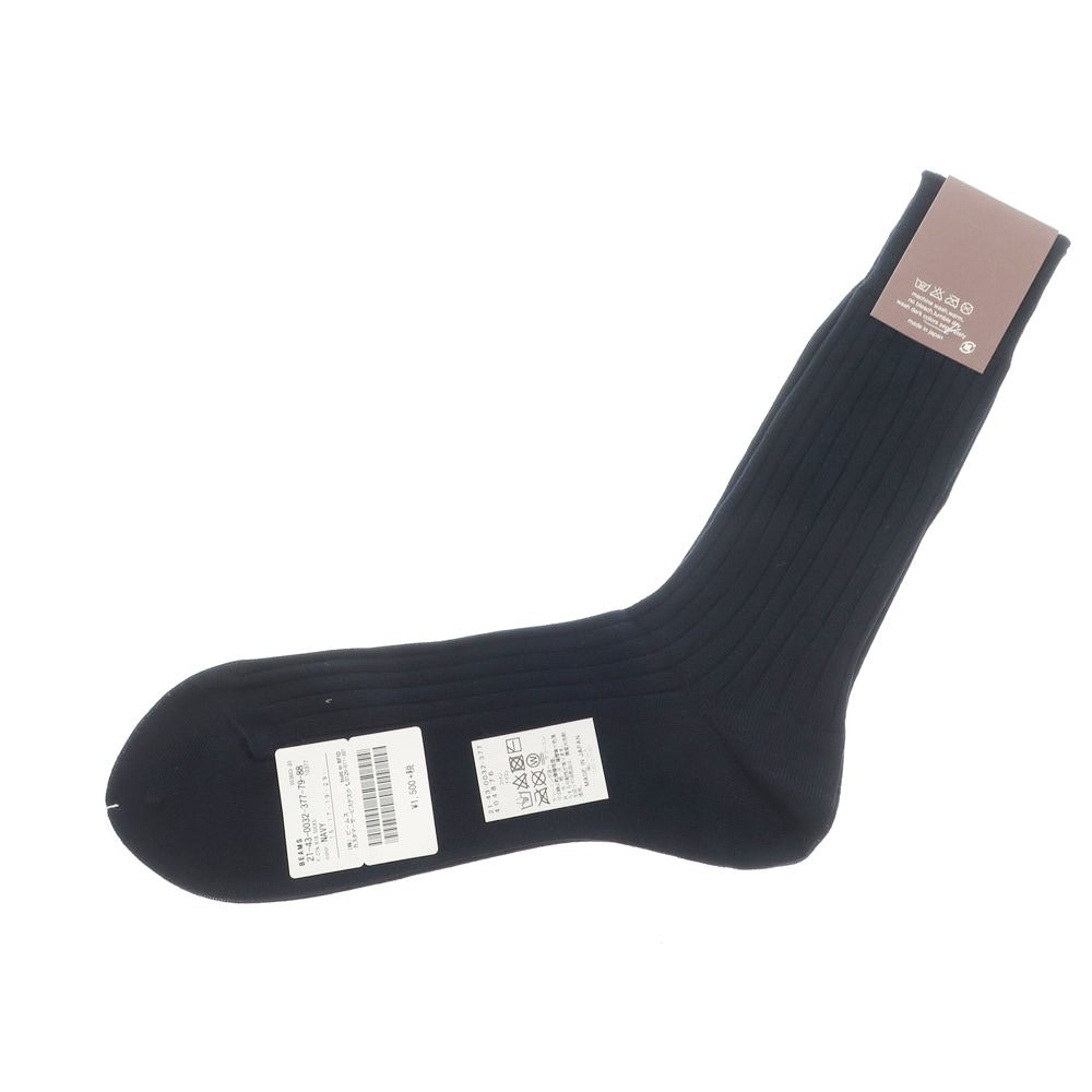 [Used] [Unused] BEAMS F Cotton Nylon Rib Socks Navy [NVY] [S/S/A/W] [Condition Rank S] [Men&