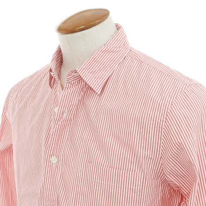 [Used] &amp;amp;Works WORKS Cotton Striped Casual Shirt Red x White [M] [Condition Rank B] ​​[Men&