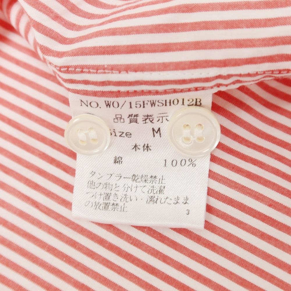 [Used] &amp;amp;Works WORKS Cotton Striped Casual Shirt Red x White [M] [Condition Rank B] ​​[Men&