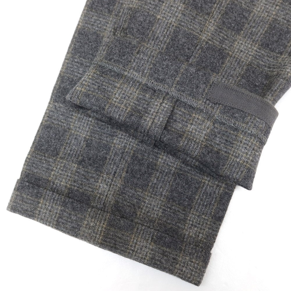 【中古】インコテックス INCOTEX ウール チェック ドレススラックスパンツ グレーxダークグレー【サイズ46】【GRY】【A/W】【状態ランクC】【メンズ】 [EPD]