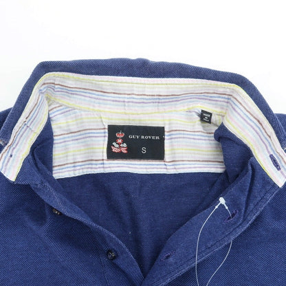 [Used] GUY ROVER Cotton Pique Short Sleeve Polo Shirt Navy [Size S] [NVY] [S/S] [Condition Rank C] [Men&