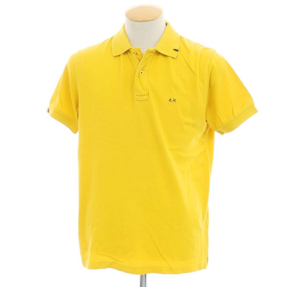 [Used] SUN68 Cotton Pique Short Sleeve Polo Shirt Yellow [Size S] [YEL] [S/S] [Condition Rank B] ​​[Men&