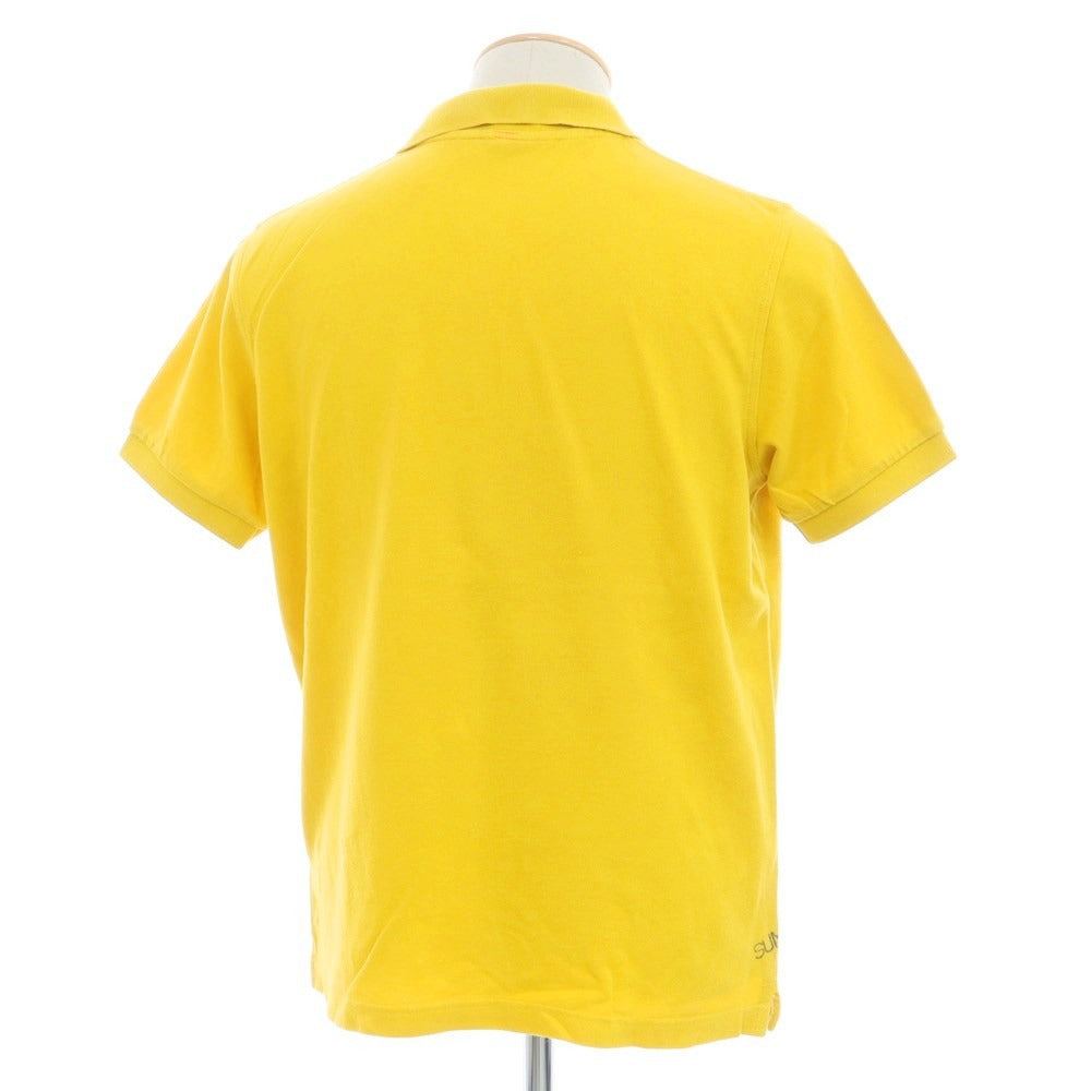 [Used] SUN68 Cotton Pique Short Sleeve Polo Shirt Yellow [Size S] [YEL] [S/S] [Condition Rank B] ​​[Men&