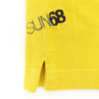 [Used] SUN68 Cotton Pique Short Sleeve Polo Shirt Yellow [Size S] [YEL] [S/S] [Condition Rank B] ​​[Men&