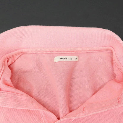 [Used] ITTY-BITTY Cotton Pique Short Sleeve Polo Shirt Pink [Size 2] [PNK] [S/S] [Condition Rank B] ​​[Men&