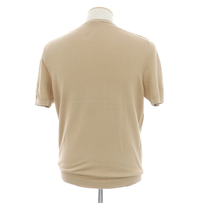 [Used] Drumohr Cotton Short Sleeve Crew Neck Pullover Knit Beige [Size 46] [BEI] [S/S] [Condition Rank B] ​​[Men&