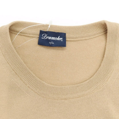 [Used] Drumohr Cotton Short Sleeve Crew Neck Pullover Knit Beige [Size 46] [BEI] [S/S] [Condition Rank B] ​​[Men&