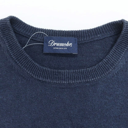 [Used] Drumohr Linen Polyester Short Sleeve Crew Neck Pullover Knit Navy [Size 46] [NVY] [S/S] [Condition Rank B] ​​[Men&