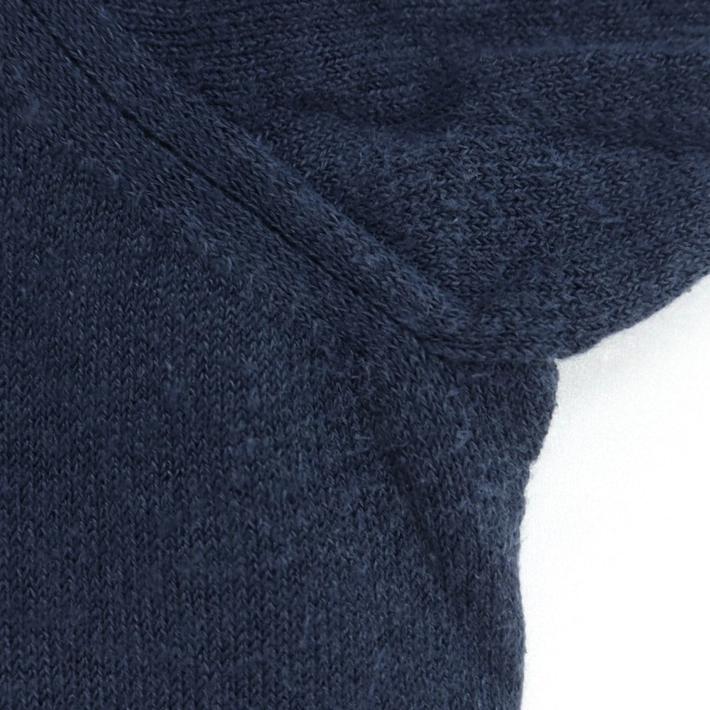 [Used] Drumohr Linen Polyester Short Sleeve Crew Neck Pullover Knit Navy [Size 46] [NVY] [S/S] [Condition Rank B] ​​[Men&