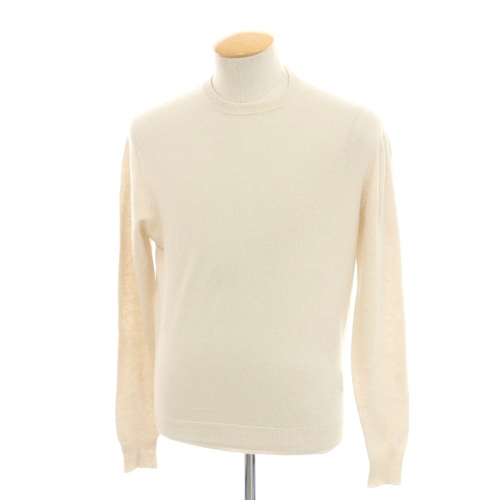 [Used] Drumohr Linen Polyester Long Sleeve Crew Neck Pullover Knit Off White [Size 46] [WHT] [S/S] [Condition Rank B] ​​[Men&