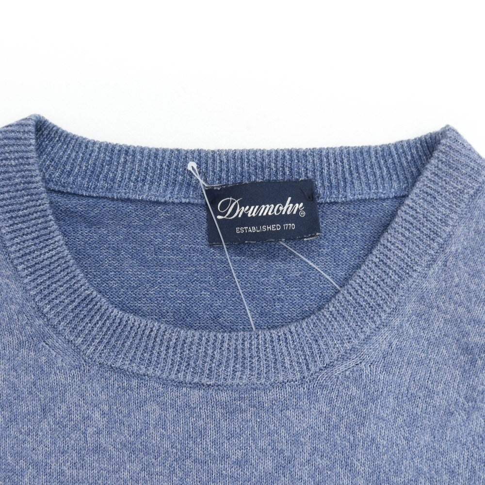 [Used] Drumohr Linen Polyester Long Sleeve Crew Neck Pullover Knit Blue [Size 46] [BLU] [S/S] [Condition Rank B] ​​[Men&