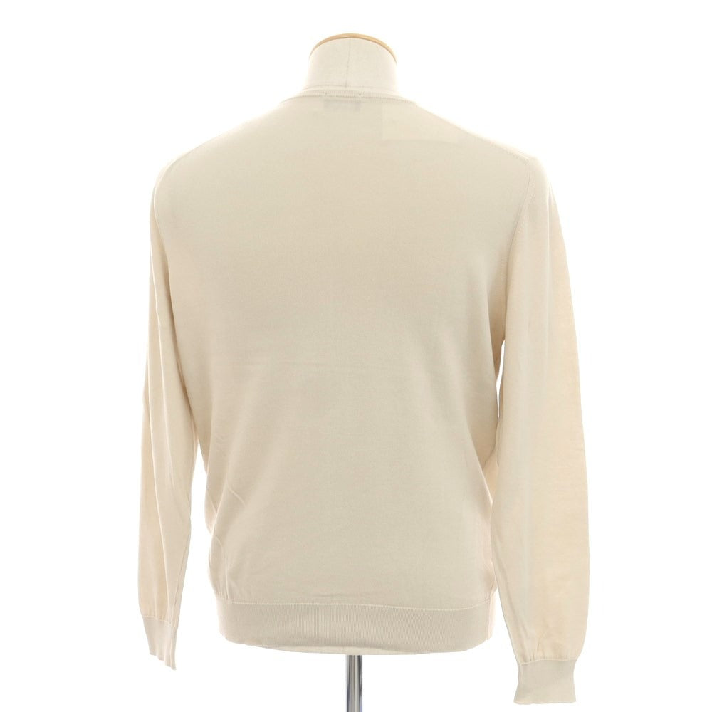 [Used] Drumohr Cotton High Gauge Crew Neck Pullover Knit Light Beige [Size 46] [BEI] [S/S] [Condition Rank C] [Men&