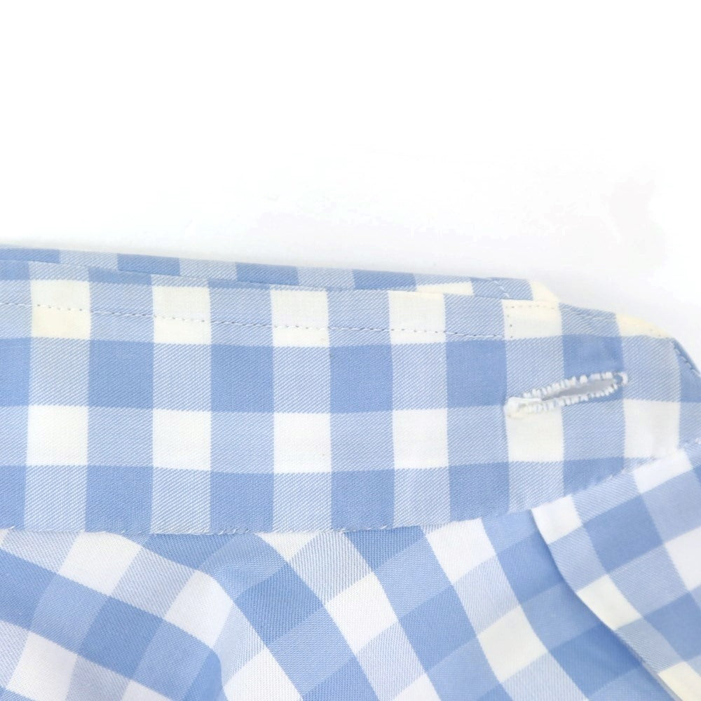 [Used] Luigi Borrelli Cotton Check Shirt Light Blue x White [39] [Condition Rank B] ​​[Men&