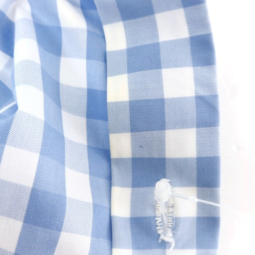 [Used] Luigi Borrelli Cotton Check Shirt Light Blue x White [39] [Condition Rank B] ​​[Men&