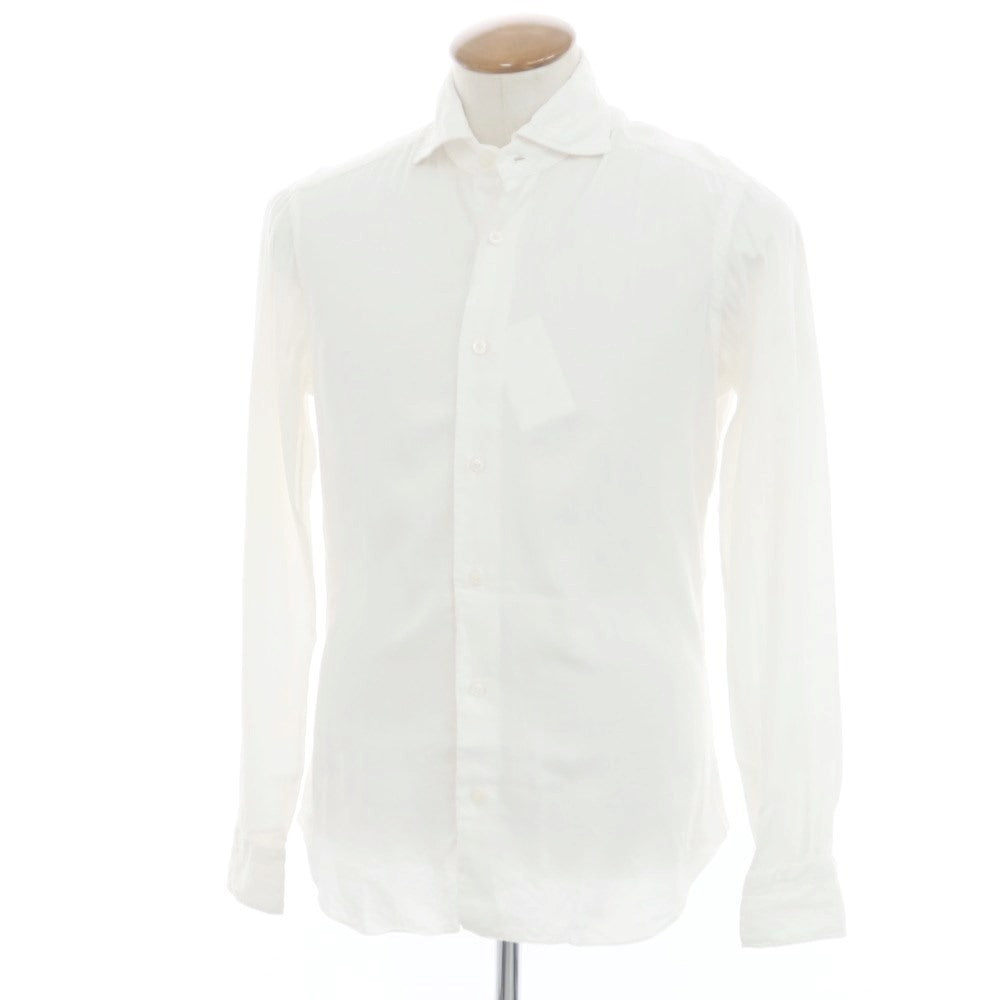 [Used] BARBA DANDY LIFE Cotton Horizontal Collar Shirt White [39] [Condition Rank D] [Men&