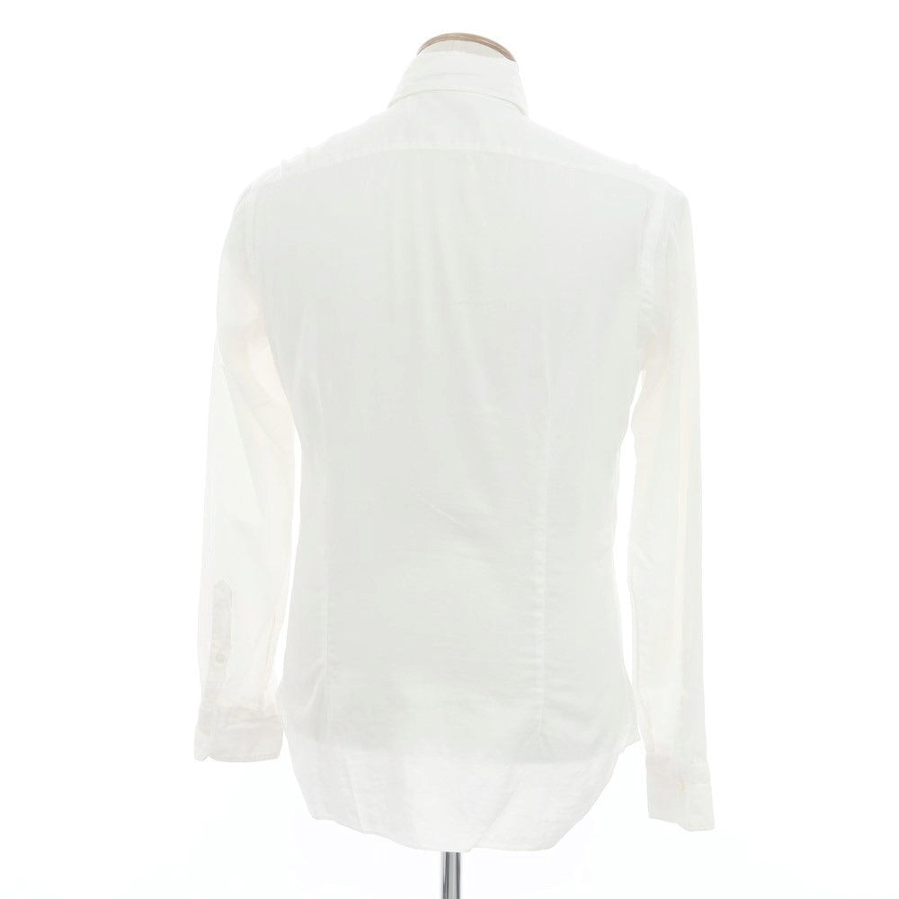 [Used] BARBA DANDY LIFE Cotton Horizontal Collar Shirt White [39] [Condition Rank D] [Men&