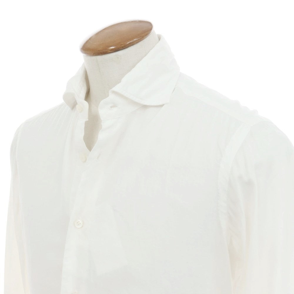 [Used] BARBA DANDY LIFE Cotton Horizontal Collar Shirt White [39] [Condition Rank D] [Men&