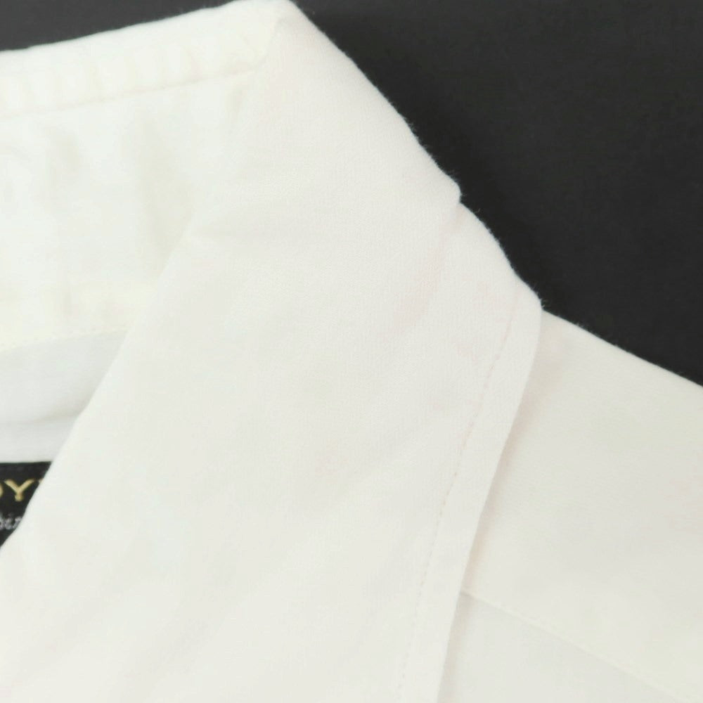 [Used] BARBA DANDY LIFE Cotton Horizontal Collar Shirt White [39] [Condition Rank D] [Men&