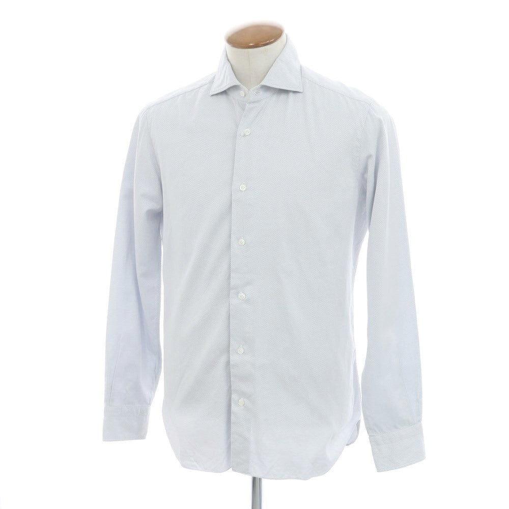 [Used] BARBA DANDY LIFE Cotton Casual Shirt Ice Blue [40] [Condition Rank C] [Men&