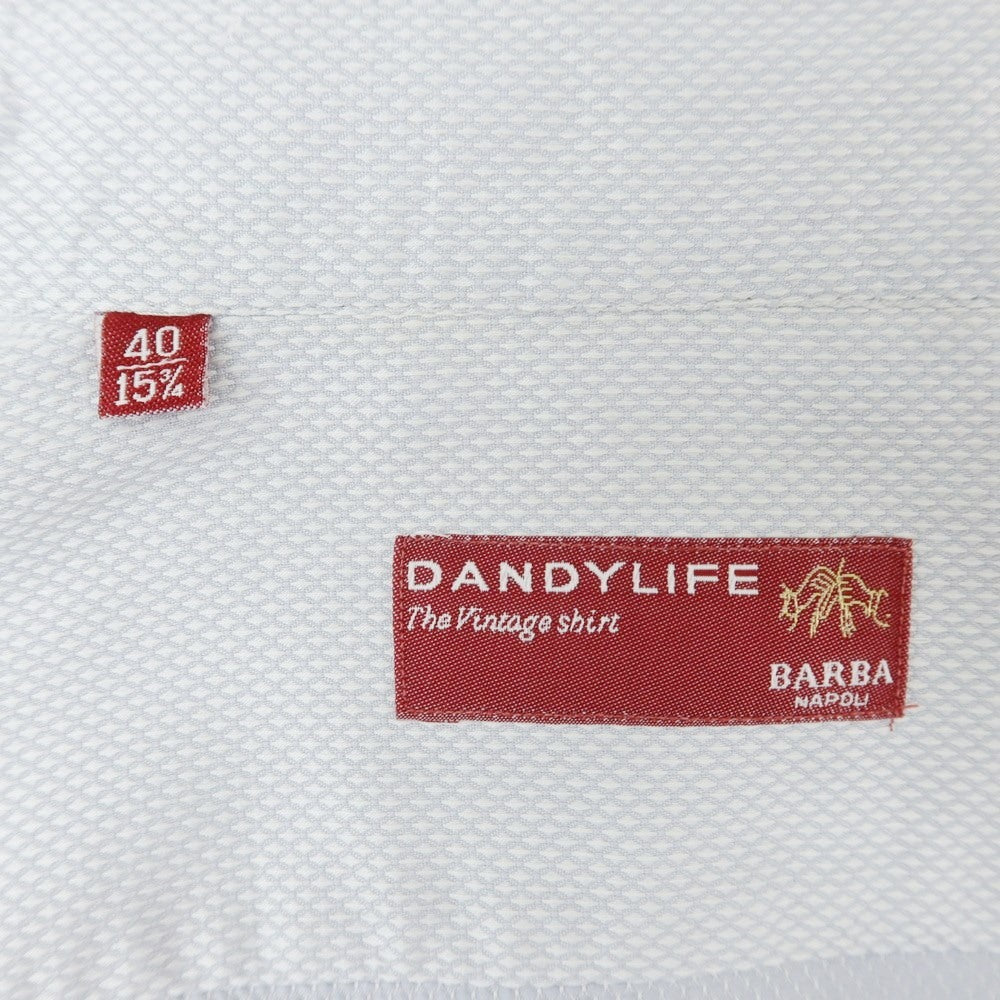 [Used] BARBA DANDY LIFE Cotton Casual Shirt Ice Blue [40] [Condition Rank C] [Men&