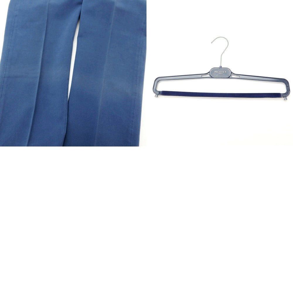 [Used] INCOTEX Twill Cotton Casual Slacks Pants Blue [48] [Condition Rank D] [Men&