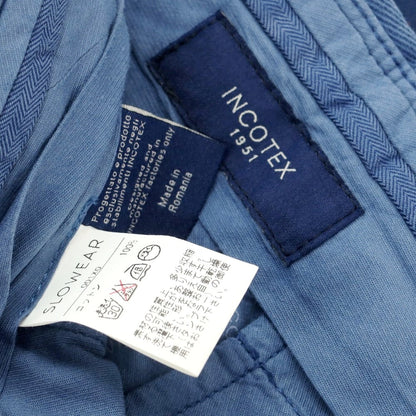 [Used] INCOTEX Twill Cotton Casual Slacks Pants Blue [48] [Condition Rank D] [Men&