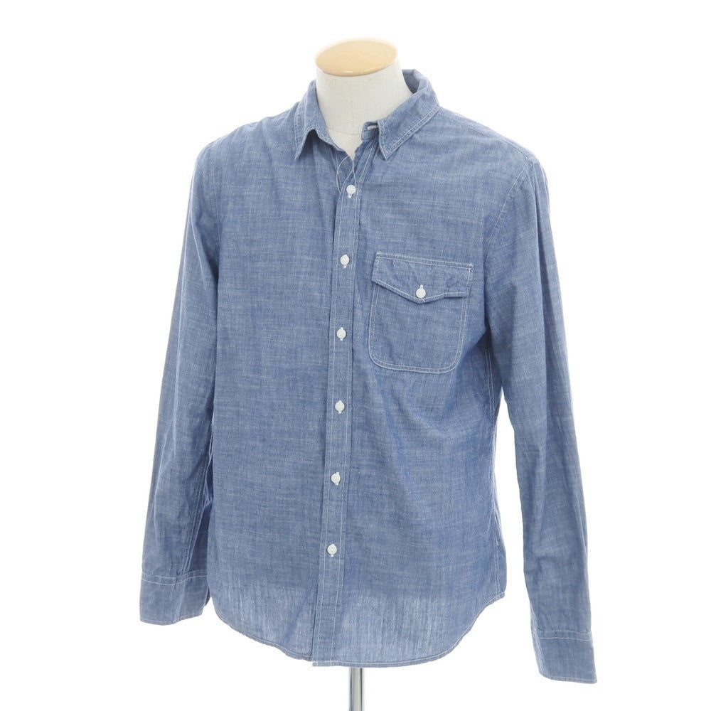 [Used] SAVE KHAKI UNITED Chambray Casual Shirt Dark Blue [S] [Condition Rank B] ​​[Men&