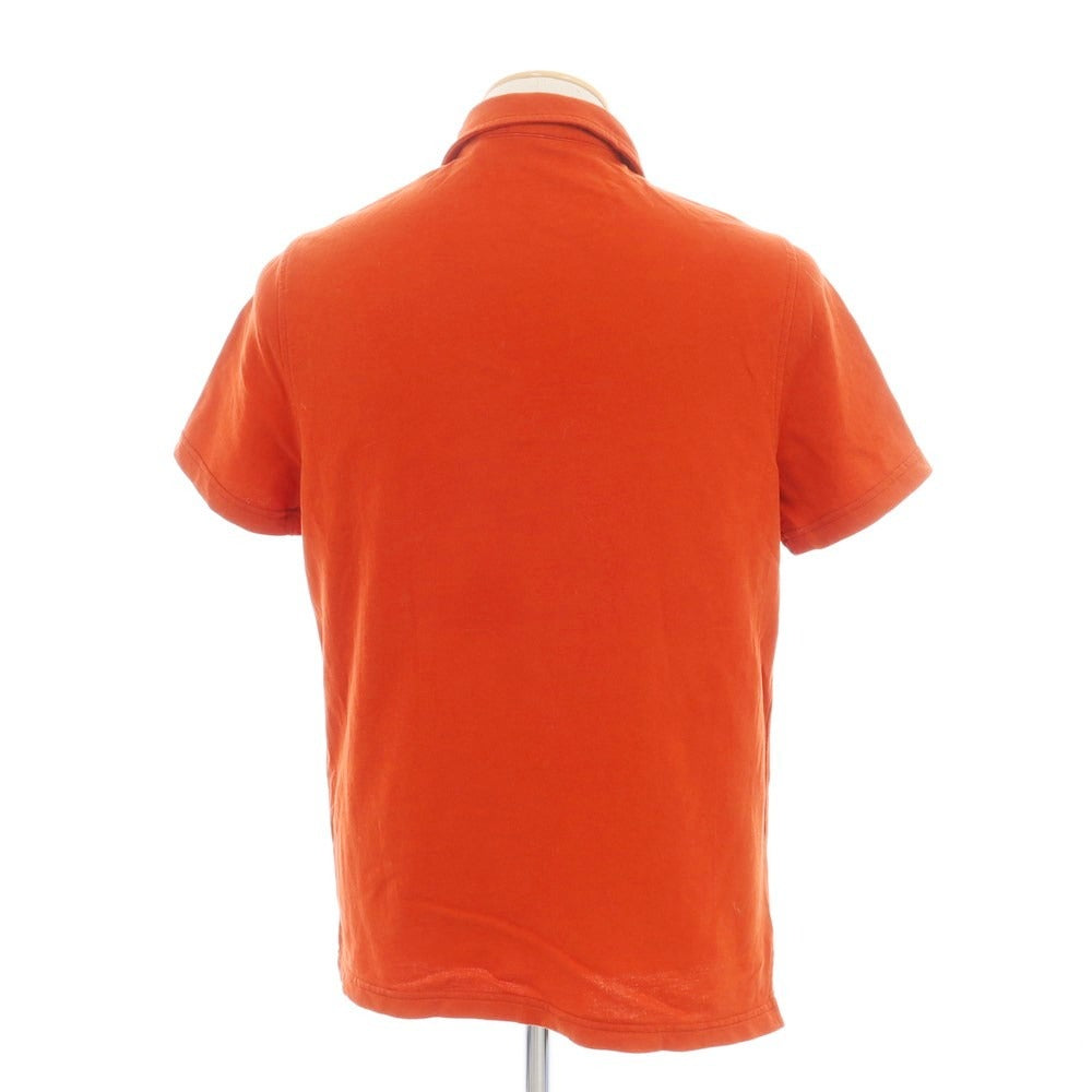 [Used] ASPESI Cotton Half-Zip Short-Sleeve Polo Shirt Dark Orange [Size S] [ORG] [S/S] [Condition Rank C] [Men&