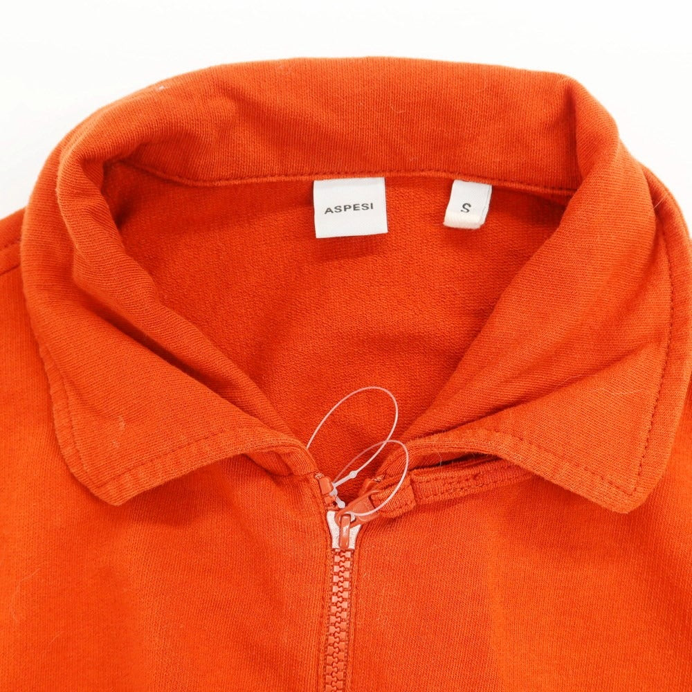 [Used] ASPESI Cotton Half-Zip Short-Sleeve Polo Shirt Dark Orange [Size S] [ORG] [S/S] [Condition Rank C] [Men&