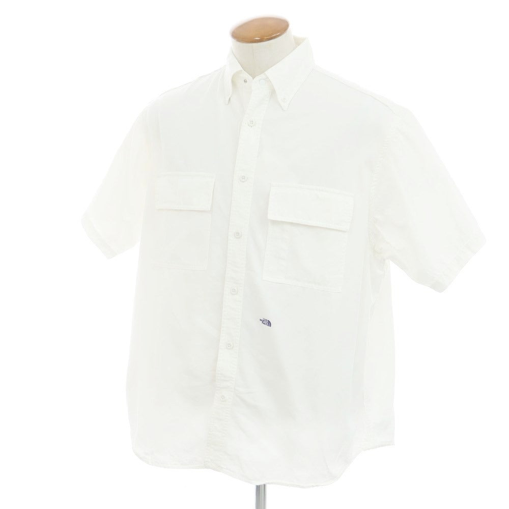 [Used] THE NORTH FACE PURPLE LABEL Cotton Short Sleeve BD Shirt White [M] [Condition Rank B] ​​[Men&