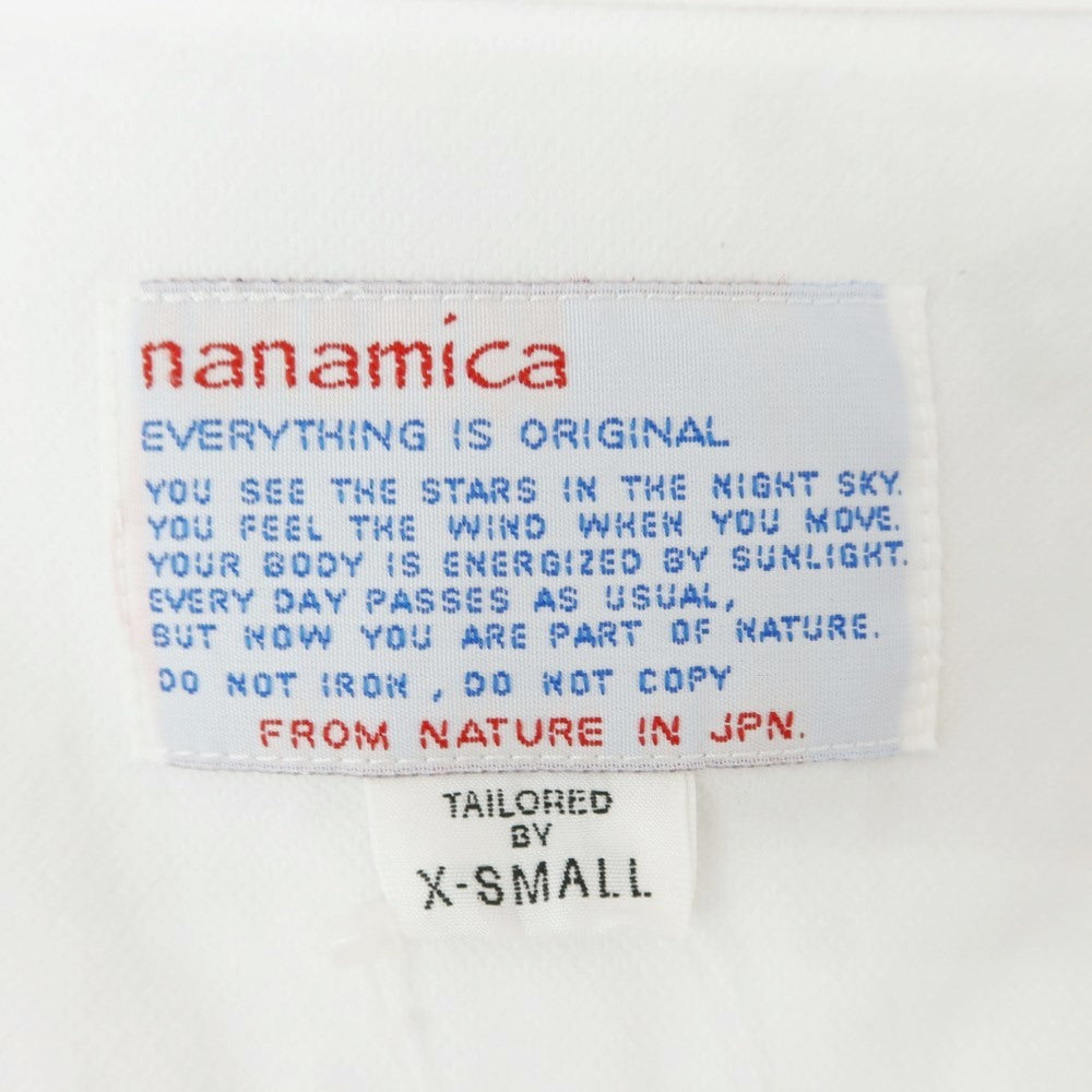 [Used] Nanamica Polyester Casual Shirt White [XS] [Condition Rank B] ​​[Men&