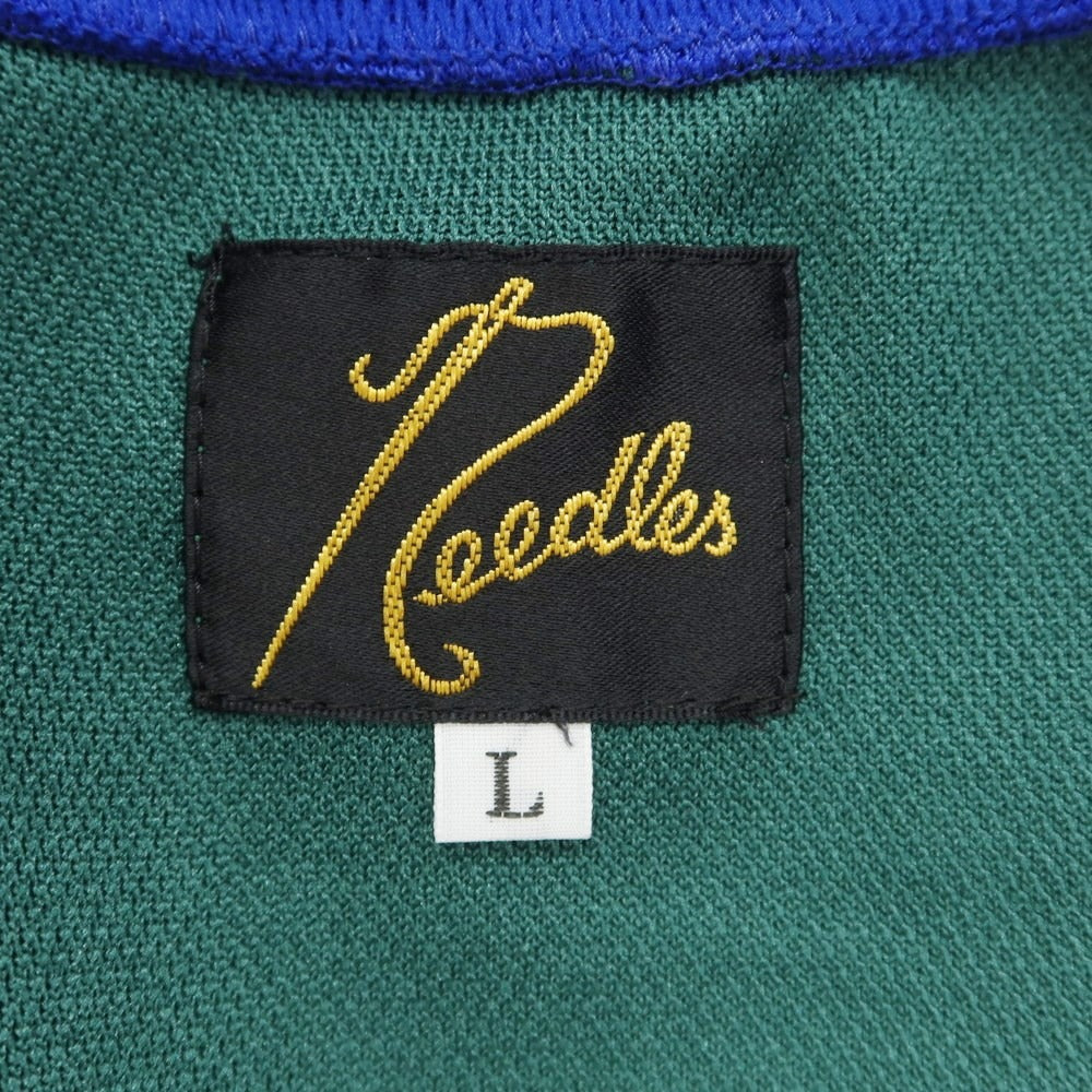 [Used] Needles x SSZ collaboration polyester track jacket jersey blue x green [Size L] [BLU] [S/S/A/W] [Condition rank B] ​​[Men&