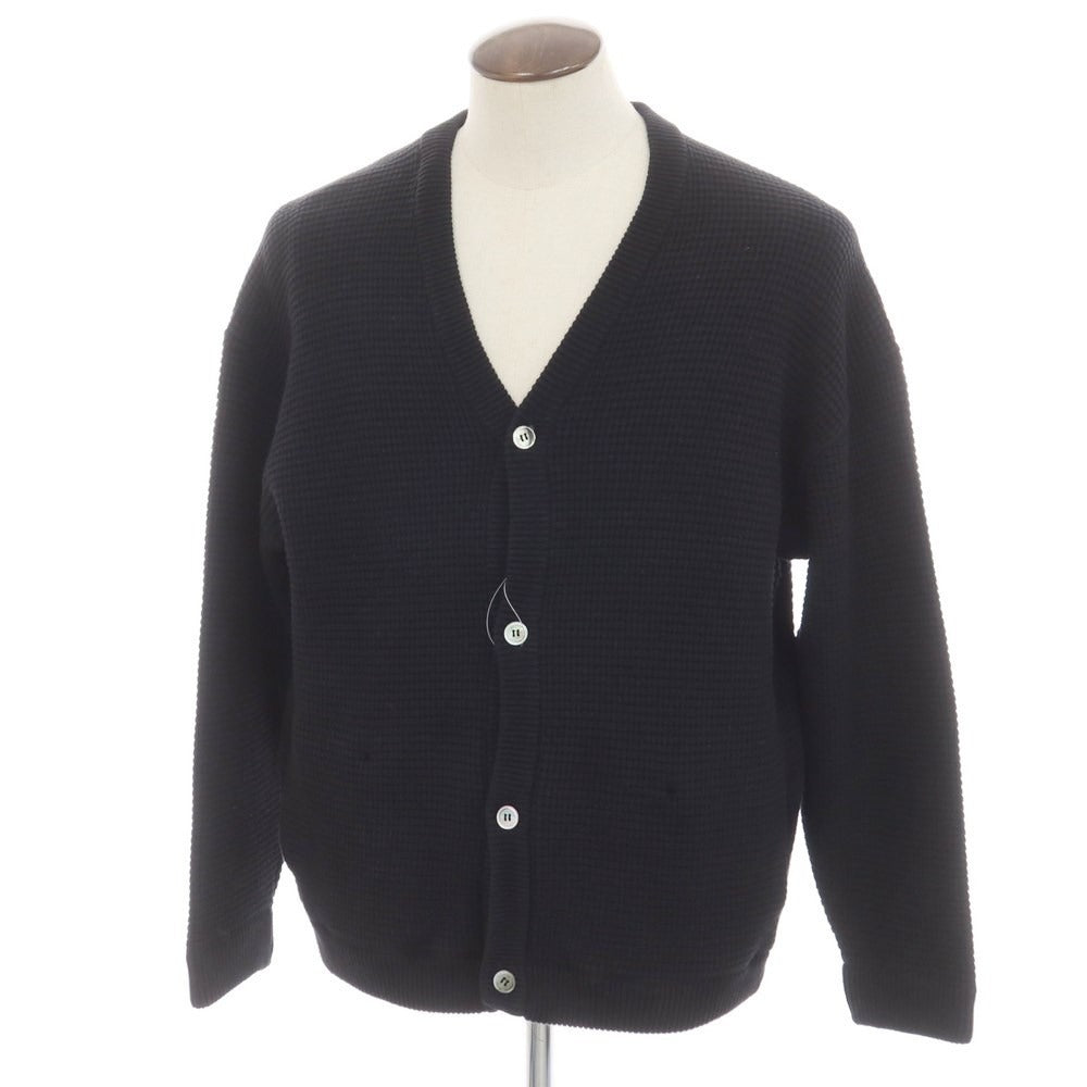 [Used] TENBOX Cotton Knit Waffle Cardigan Black [Size XL] [BLK] [S/S] [Condition Rank B] ​​[Men&