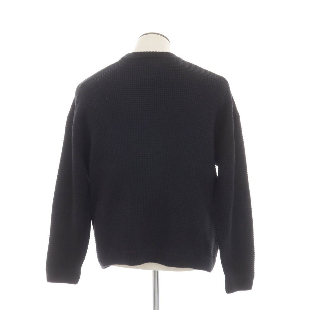 [Used] TENBOX Cotton Knit Waffle Cardigan Black [Size XL] [BLK] [S/S] [Condition Rank B] ​​[Men&