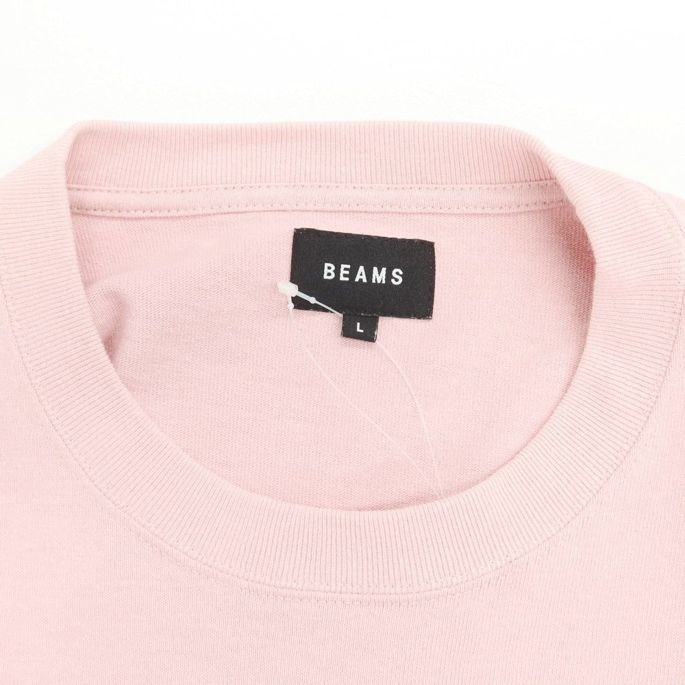 [Used] BEAMS 2024 Spring/Summer Cotton Crew Neck Long Sleeve T-Shirt Light Pink [Size L] [PNK] [S/S/A/W] [Condition Rank B] ​​[Men&