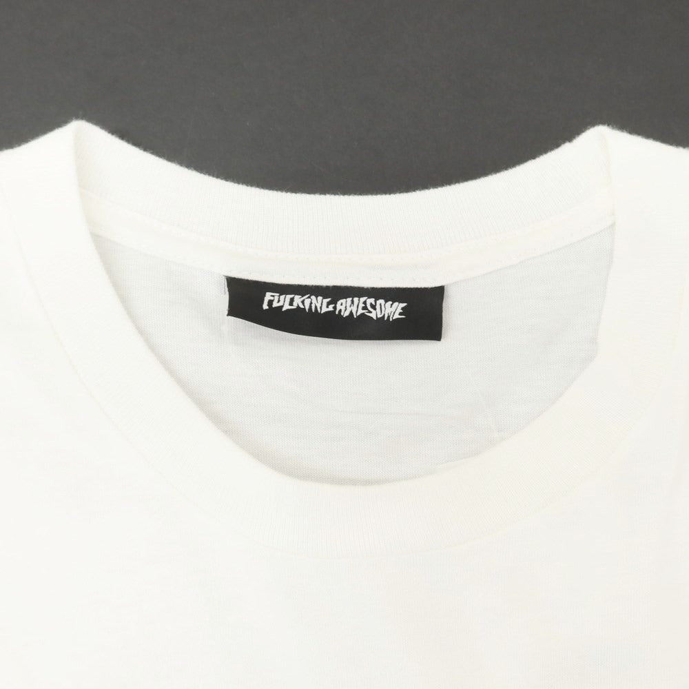 [Used] FUCKING AWESOME Cotton Crew Neck Short Sleeve T-Shirt White [Size L] [WHT] [S/S] [Condition Rank B] ​​[Men&