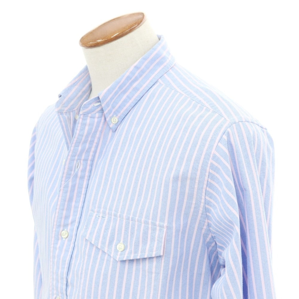 [Used] LLBean Cotton Polyester Button-down Casual Shirt Blue x Pink [M] [Condition Rank B] ​​[Men&