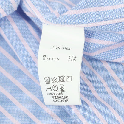 [Used] LLBean Cotton Polyester Button-down Casual Shirt Blue x Pink [M] [Condition Rank B] ​​[Men&