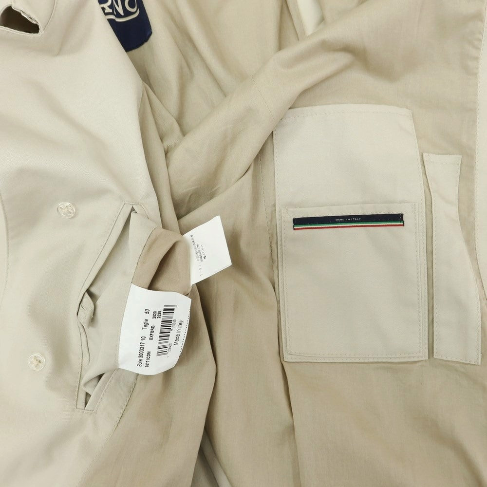 【中古】ヘルノ Herno ポリエステルコットン ステンカラーコート サンドベージュ【サイズ50】【 状態ランクC 】【 メンズ 】[EPD]
