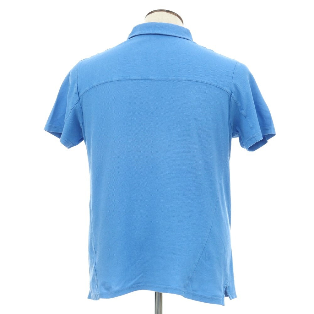 [Used] Derek Rose Pique Cotton Short Sleeve Polo Shirt Light Blue [L] [Condition Rank D] [Men&