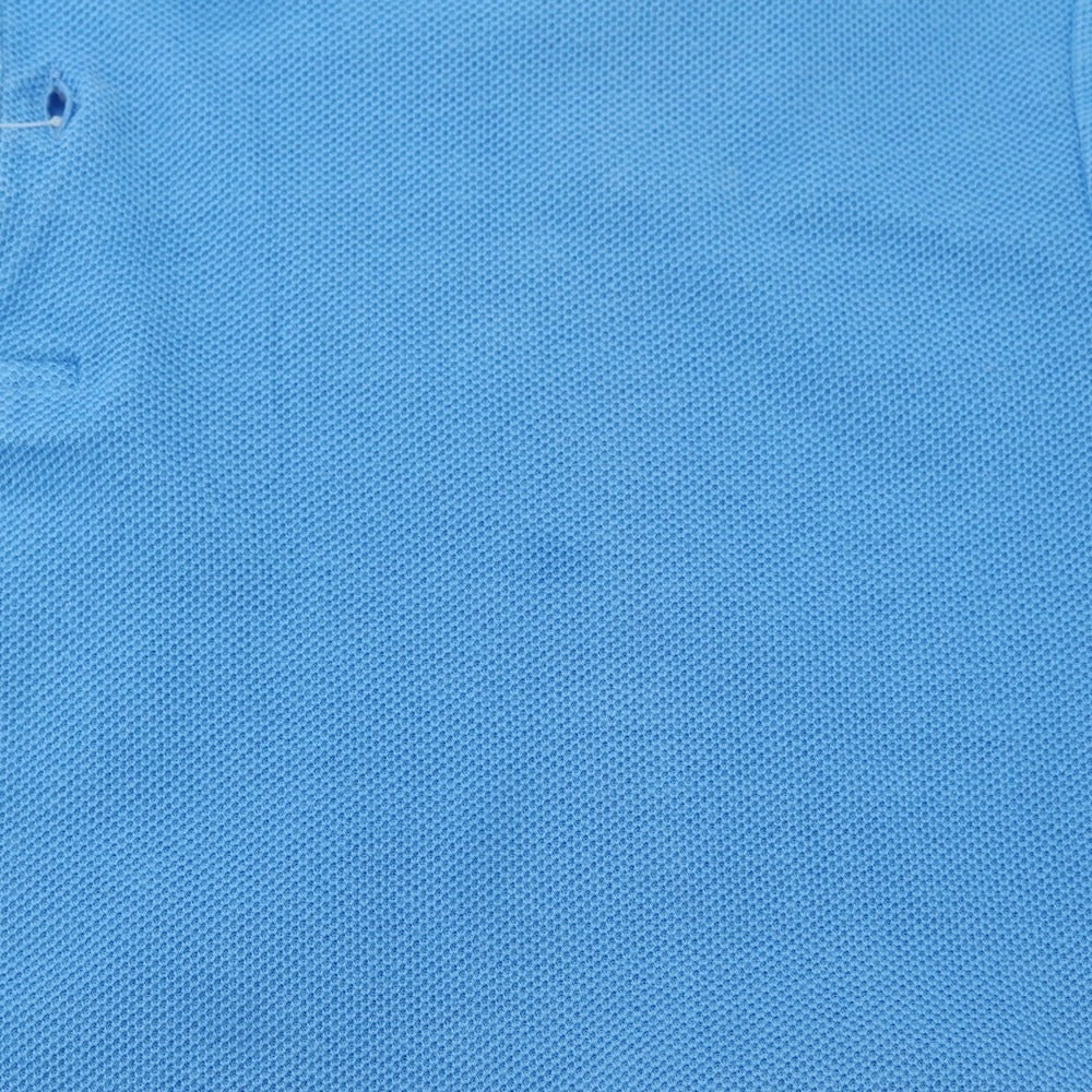 [Used] Derek Rose Pique Cotton Short Sleeve Polo Shirt Light Blue [L] [Condition Rank D] [Men&