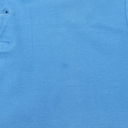 [Used] Derek Rose Pique Cotton Short Sleeve Polo Shirt Light Blue [L] [Condition Rank D] [Men&