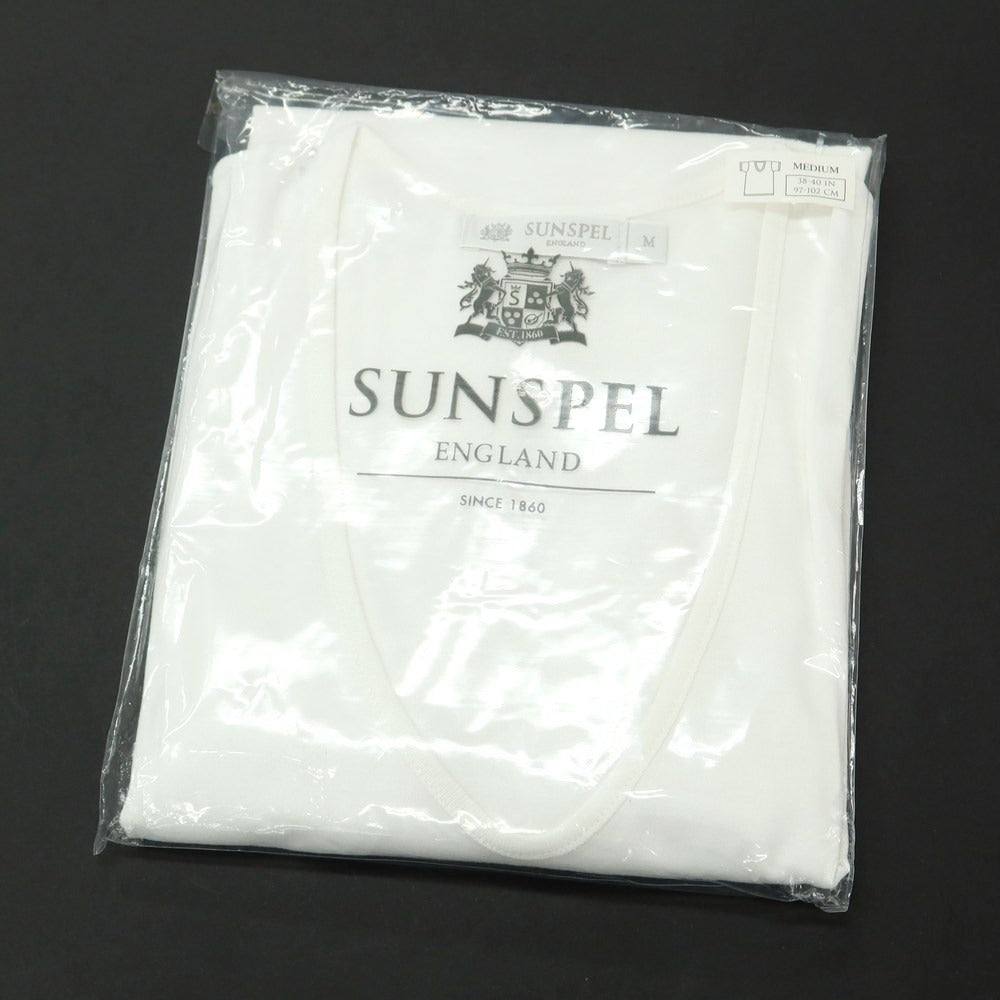 [Used] [Unused] Sunspel V-neck short-sleeve T-shirt White [M] [Condition Rank S] [Men&