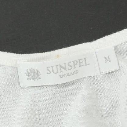 【中古】【未使用】サンスペル SUNSPEL Vネック 半袖Ｔシャツ ホワイト【 M 】【 状態ランクS 】【 メンズ 】